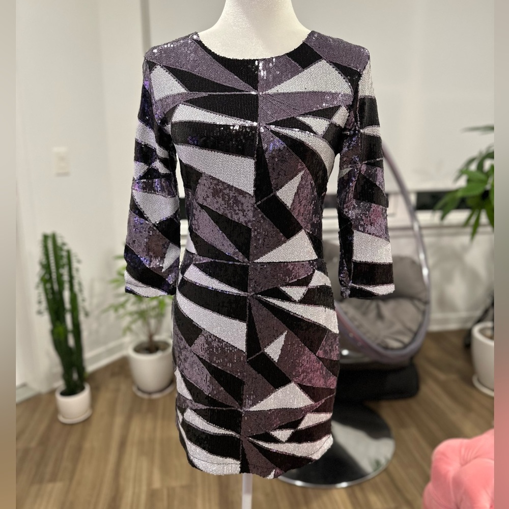 Sequin Bodycon Party Mini Dress, Women’s Size Medium.